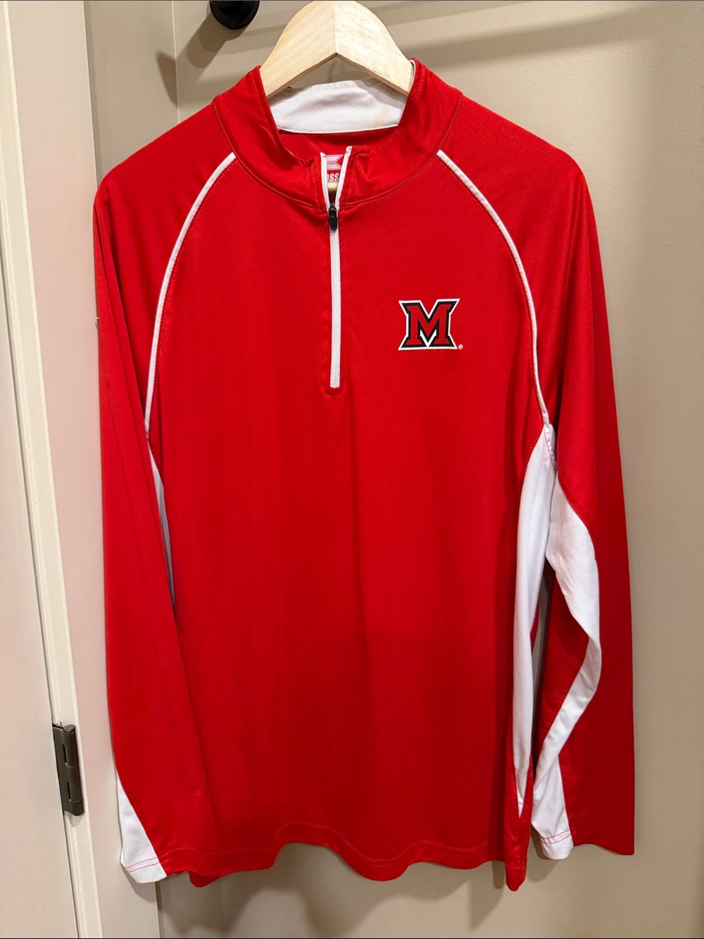 Miami Redhawks quarter zip sz XL